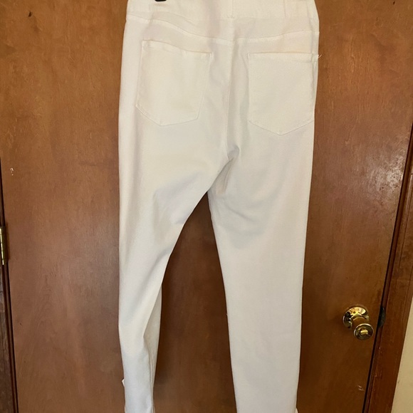 NYDJ skinny white pull on ankle jeans size 6 - Picture 3 of 5